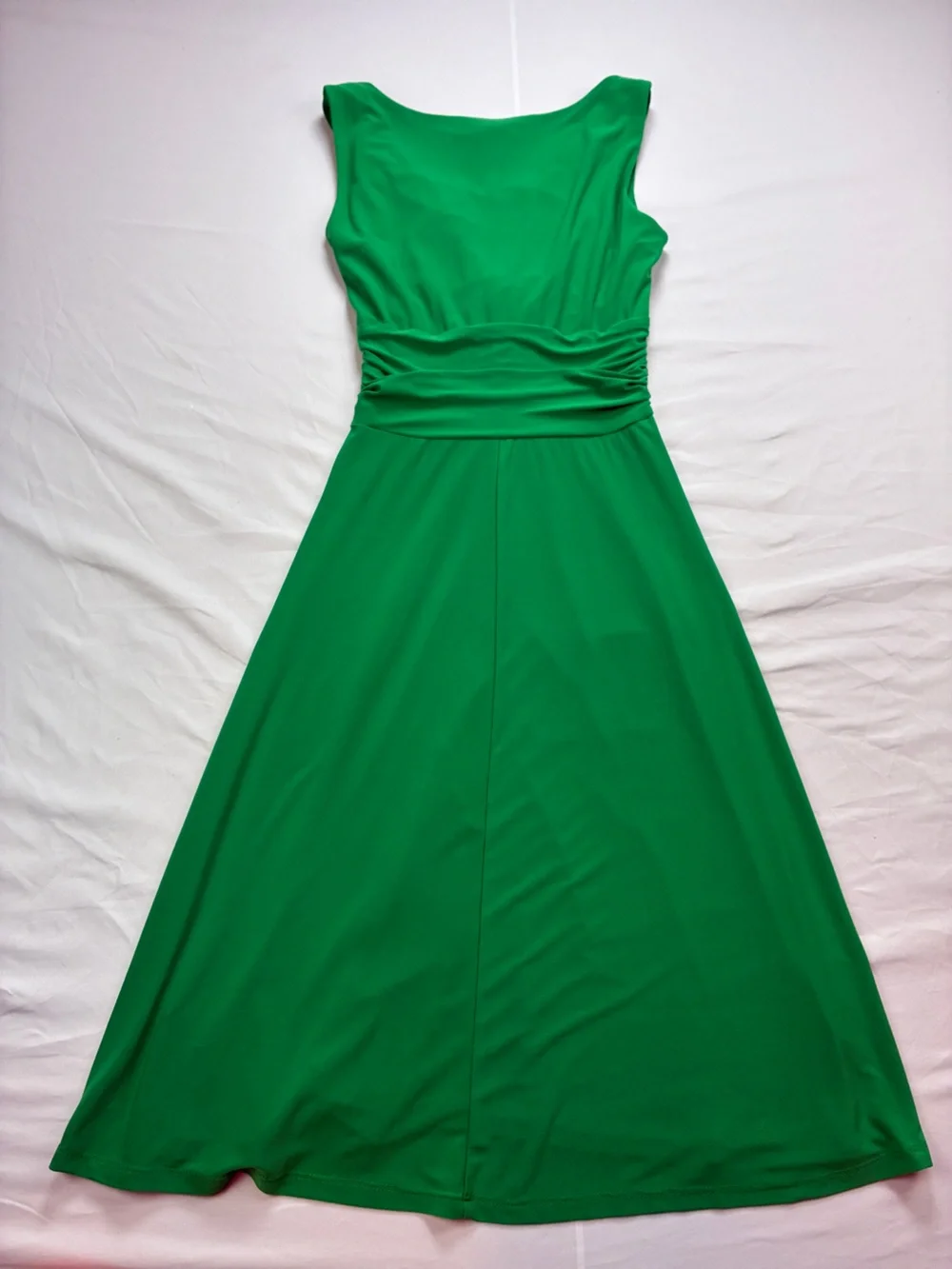 Chaps Green Sleeveless Twist-Front Midi/Maxi Dress - Picture 3 of 14